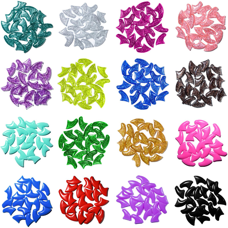 15 Colors | 150 pcs Cat Nail Caps | Cat Claw Covers Tips with Adhesives and Applicators (M) Medium - PawsPlanet Australia