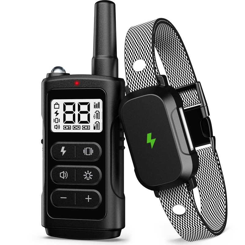 Dog Shock Collar Dog Training Collar with 3300Ft Remote Range 4 Training Modes for Larde Medium Small Dogs with Shock Beep Vibration Waterproof Electric Collar - PawsPlanet Australia