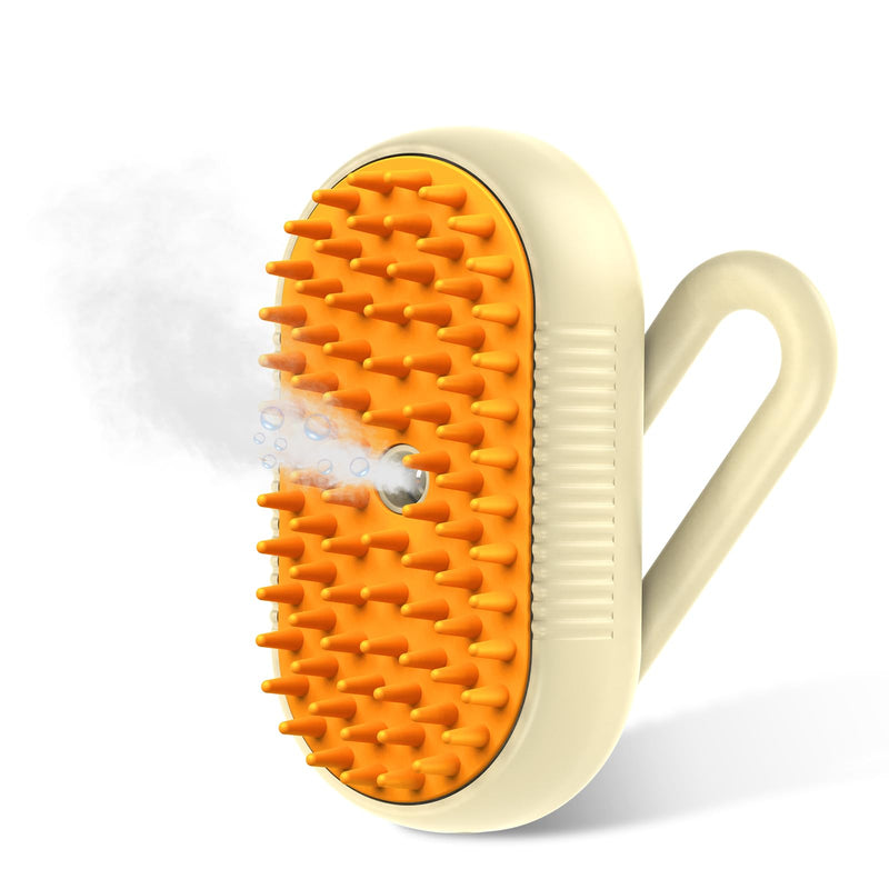 KeeKit 3-in-1 Cat Steam Brush, Self Cleaning Steam Cat Brush with USB Power Interface, 84 Comb Teeth, for Removing Tangled and Loose Hair, Massage Steam Brush for Cats and Dogs - PawsPlanet Australia