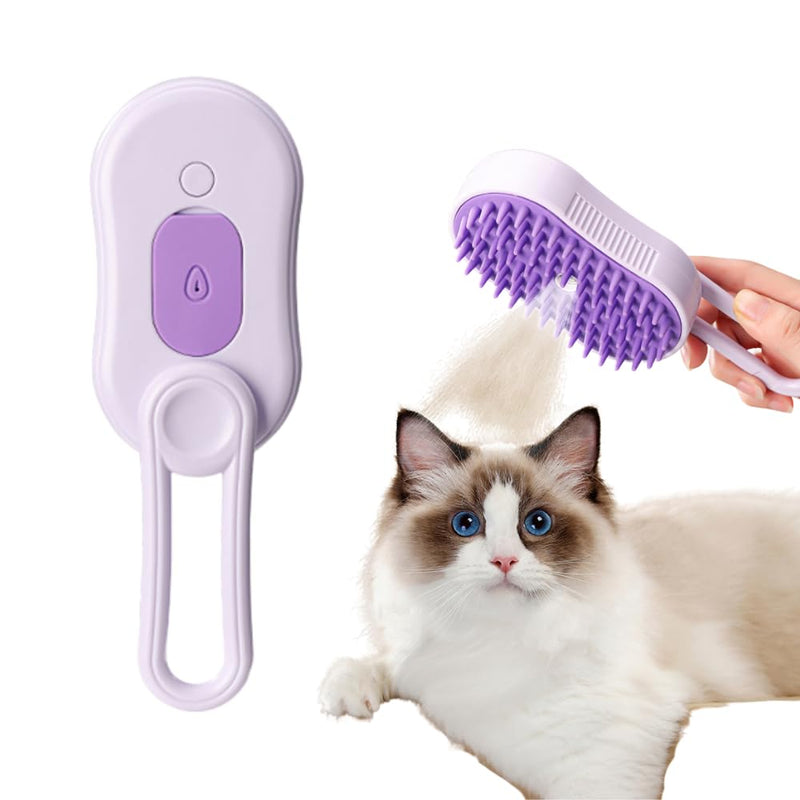 Cat Steam Brush, Cat Spray Comb, Pet Massage Shedding Brush, Rechargeable Silicone Steam Hair Brush, Multi-functional Cat And Dog Hair Brush,Cat Hair Steam Brush - PawsPlanet Australia