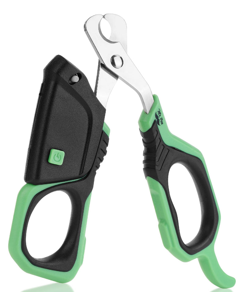 Mr. Pen- Cat Nail Clipper with Adjustable LED Light, Green Cat Nail Trimmer, Cat Claw Clippers, Cat Clippers for Nails, Pet Nail Clippers, Kitten Nail Clipper, Small Dog Nail Clipper Cat Claw Trimmer - PawsPlanet Australia