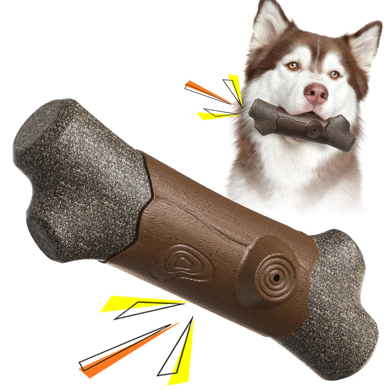 Dog Chew Toy for Aggressive Chewers Tough and Long-Lasting Toy for Large/Medium Dogs - Ideal Chew Toy Great for Teeth Cleaning and Playtime (brown) brown - PawsPlanet Australia