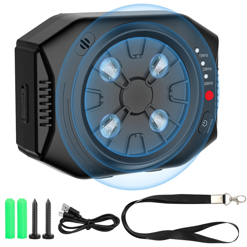 Anti Barking Device for Dogs, Dog Bark Deterrent Devices with 3 Modes, Ultrasonic Dog Bark Control Devices 50Ft Range Outdoor & Indoor, Waterproof Dogs Barking Silencer Safe for Human & Dogs (Black) - PawsPlanet Australia