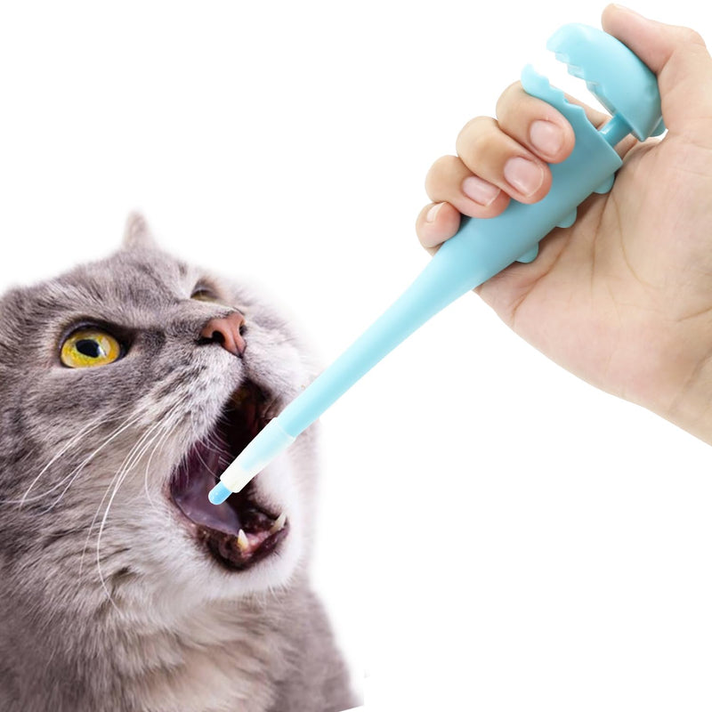 Pet Pill Shooter for Cat, Dog Pill Shooter Cat Pill Gun, Cat Tablet Soft Tip Syringe Pet Medical Feeding Dispenser Tool for Small Animals (Blue) Blue - PawsPlanet Australia