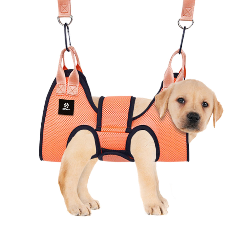 Dog Grooming Hammock - Dog Sling for Grooming, Pamper Your Furry with This Stress-Free Dog Grooming Kit - Orange, Large - PawsPlanet Australia