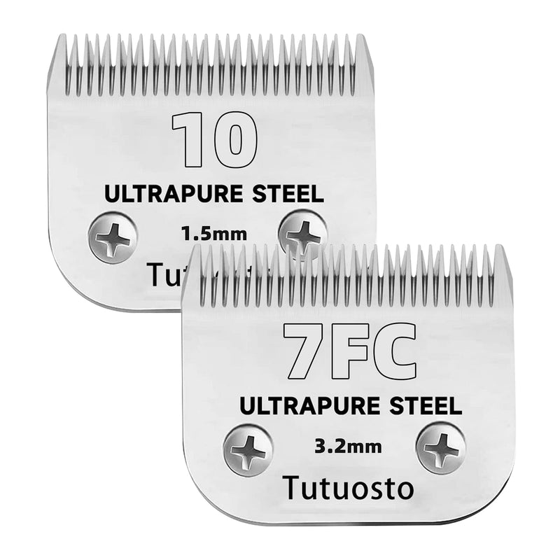 Size 10/7FC Clipper Blades Pet Grooming Clipper Replacement Blades Detachable Blade Compatible with andis/wahl/Oster Dog Clippers - PawsPlanet Australia