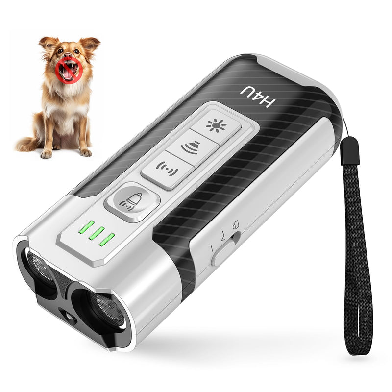 H4U Anti Barking Device for Dogs - Ultrasonic Dog Barking Stopper - Safe & Effective Dog Training & Behavior Aids - 3 Adjustable Modes, Rechargeable & Portable Dog Bark Deterrent for Indoor & Outdoor - PawsPlanet Australia