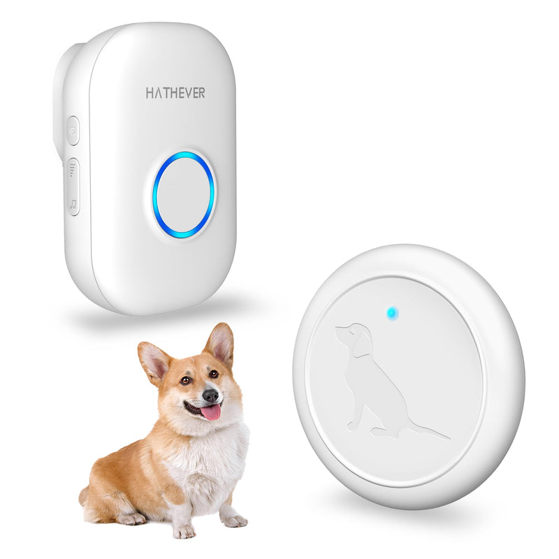Dog DoorBell for Potty Training, Wireless Doggie Door Bell Operating at 1000 Feet with IP65 Waterproof Touch Button, 32 Melodies 1 Receiver + 1 Button - PawsPlanet Australia