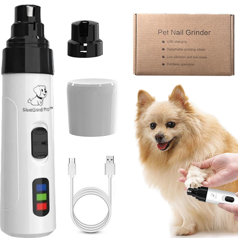 2025 New Electric Dog Nail Trimmers for Dog Nail Grinding, USB Rechargeable Pet Nail Clippers, Toenail Drill for Dogs, Puppy Nail File, Pet Paws Grooming Smoothing (1PC) 1PC