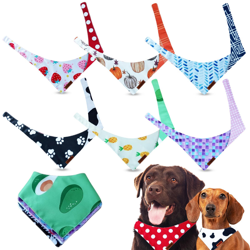 GYOMAVA® Summer Dog Bandana – Reversible Puppy Bandana for Boy & Girl – Stylized Triangle Scarf – Soft, Washable, Lightweight – for Small, Medium, Large & XL Dogs, Outdoor Pet Accessory Small-Medium - PawsPlanet Australia