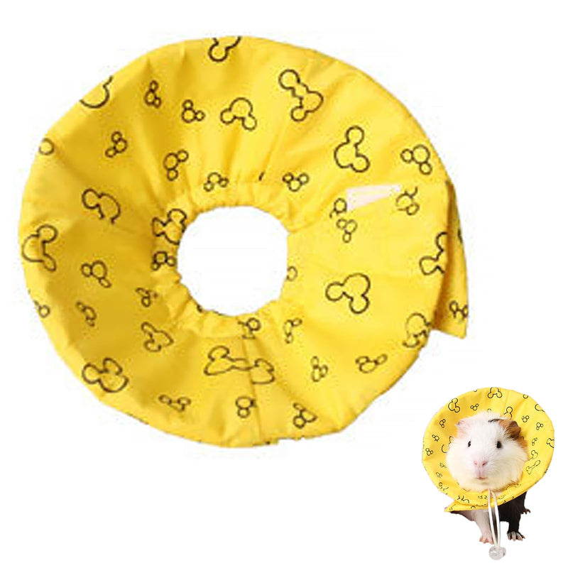 Hamster Recovery Collar Protection Cone After Surgery, Small Animals Adjustable Protection Collar for Rat Bird Rabbit Guinea Pig, Anti-Lick Anti-bite Pet Elizabeth Collar (Bright Yellow, L) Bright Yellow - PawsPlanet Australia