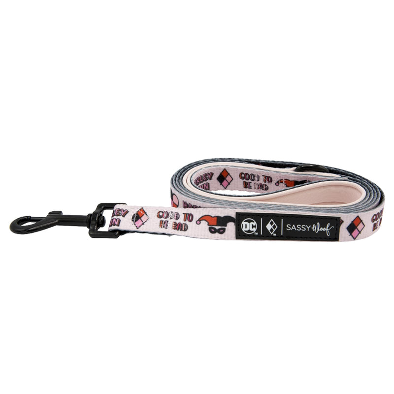 Sassy Woof Harley Quinn™ Dog Leash 60-Inch with Neoprene Padded Handle - Comfortable, Durable, and Stylish for Small to Large Dogs - Officially Licensed - PawsPlanet Australia