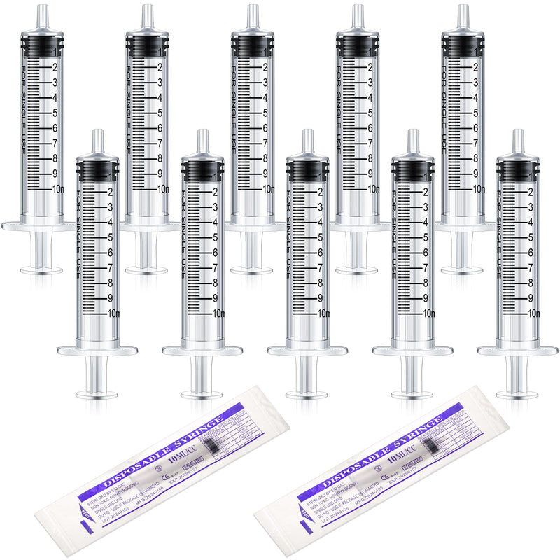 Nuanchu 30 Pcs 10ml Liquid Syringe Pet Feeding Plastic Syringes Dog Oral Food Measuring Syringe Tools for Cats Dogs Kitten Puppy Bunny Small Animals Newborn Pet Feeder Nursing Supplies - PawsPlanet Australia