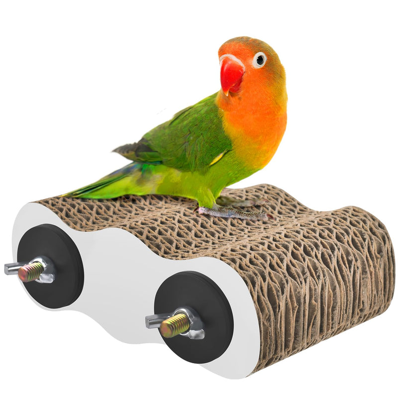 KATUMO Bird Perch Conure Cage Stand Parakeet Shredder Foraging Toys Cockatiel Platform for Small Parrots Conure Cockatiel Lovebird Parrotlet Finch Cloud - PawsPlanet Australia