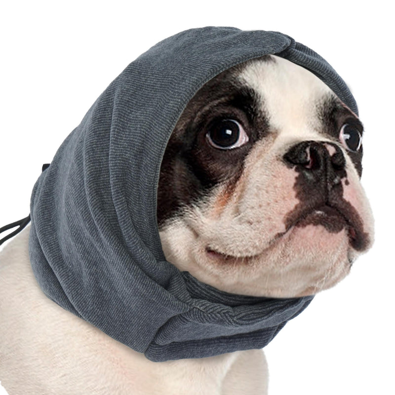 PUMYPOREITY Upgraded Dog Ear Muffs Noise Protection, Dog Ear Covers for Bath, Thunderstorms, Dog Headband for Anxiety Relief, Dog Hematoma Ear Wrap, Dog Ear Protection for Swimming, Grey, S Small - PawsPlanet Australia