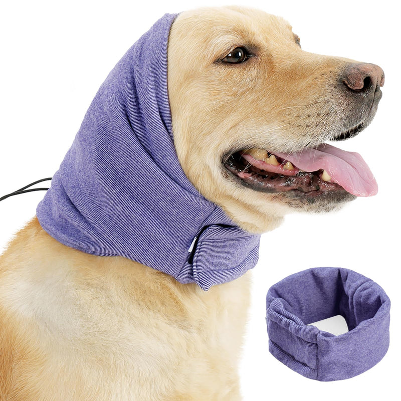PUMYPOREITY Upgraded Dog Ear Muffs Noise Protection, Dog Ear Covers for Bath, Thunderstorms, Dog Headband for Anxiety Relief, Dog Hematoma Ear Wrap, Dog Ear Protection for Swimming, Purple, M Medium - PawsPlanet Australia