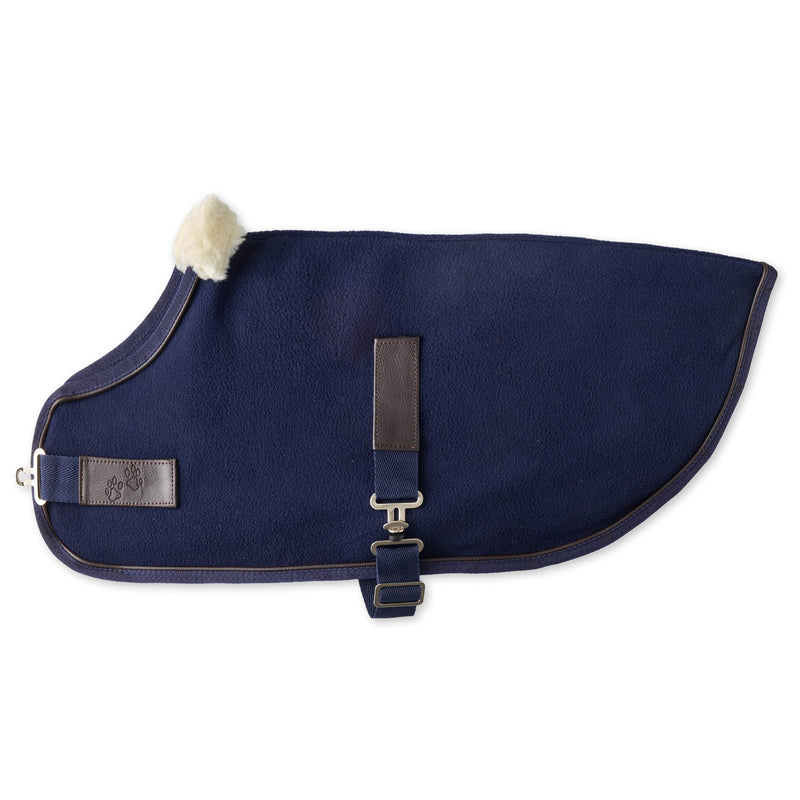 Preston II - The Polar Fleece Coat, Recycled Polar Fleece Warm Dog Jacket for Cold Weather for Small, Medium, Large Dogs, Navy, Medium (20-45 lbs) Medium (20-45 lbs)