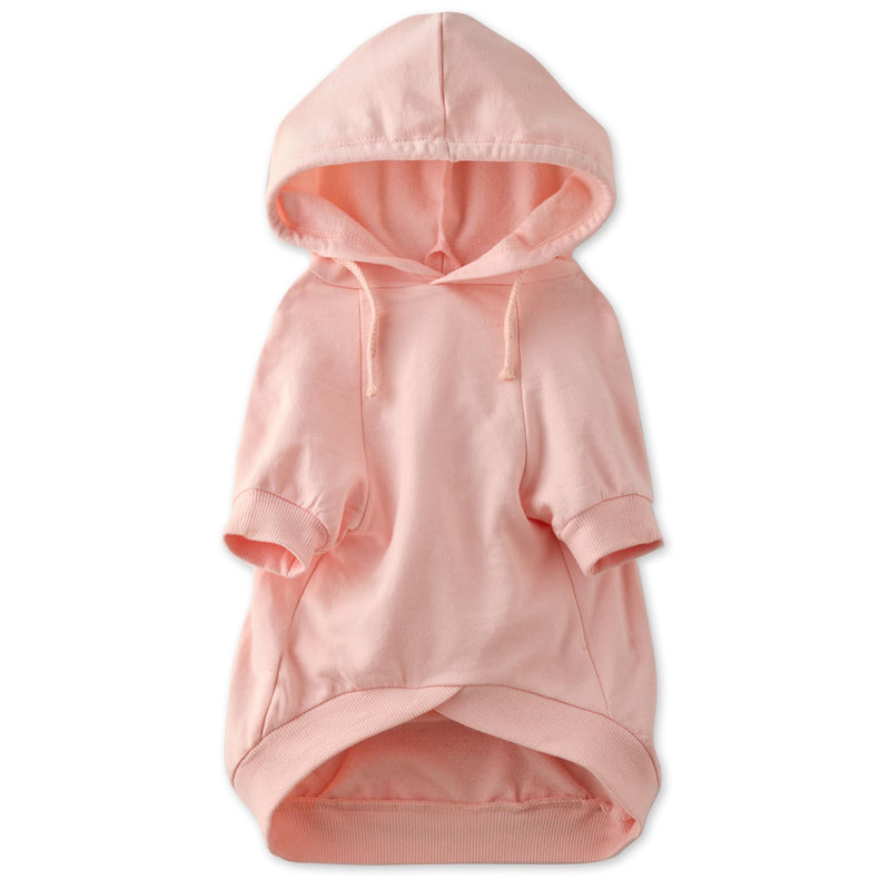 Rocky – The Original Lightweight Hooded Tee 100% Organic Cotton Dog Hoodie Pet Coat Sweater for All Sized Dogs, Pink, Large (40-60 lbs) Large (40-60 lbs) - PawsPlanet Australia