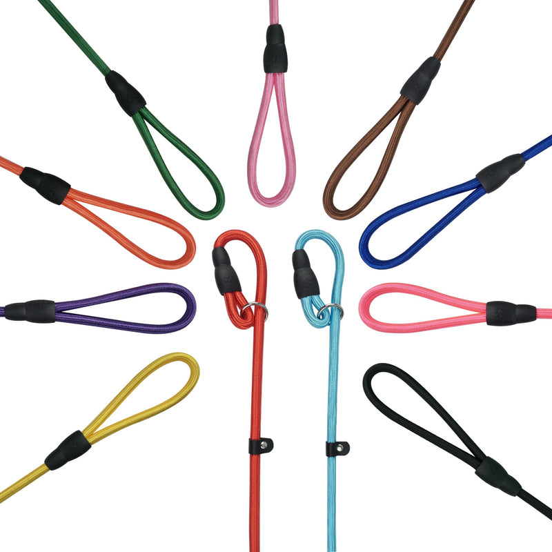 11-Piece Adjustable Dog Slip Leads 11 Colors, Adjustable - Easy On/Off, No Collar Needed, Standalone Use. Matches Outfits/Themes/Weather, High Value for Walking/Training