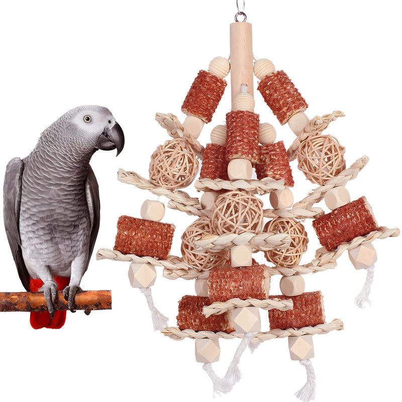 Bird toys, natural corn stick parrot toys hanging in bird cages - PawsPlanet Australia