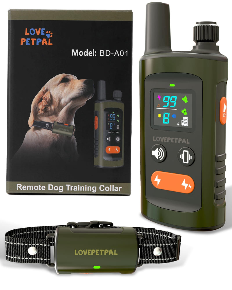Dog Training Collar with Remote Control, 3500FT Dog Shock Collar for Small Medium Large Dogs, IPX7 Waterproof, 4 Training Modes, Rechargeable E-Collar with Beep Vibration Safe Shock for All Breeds - PawsPlanet Australia