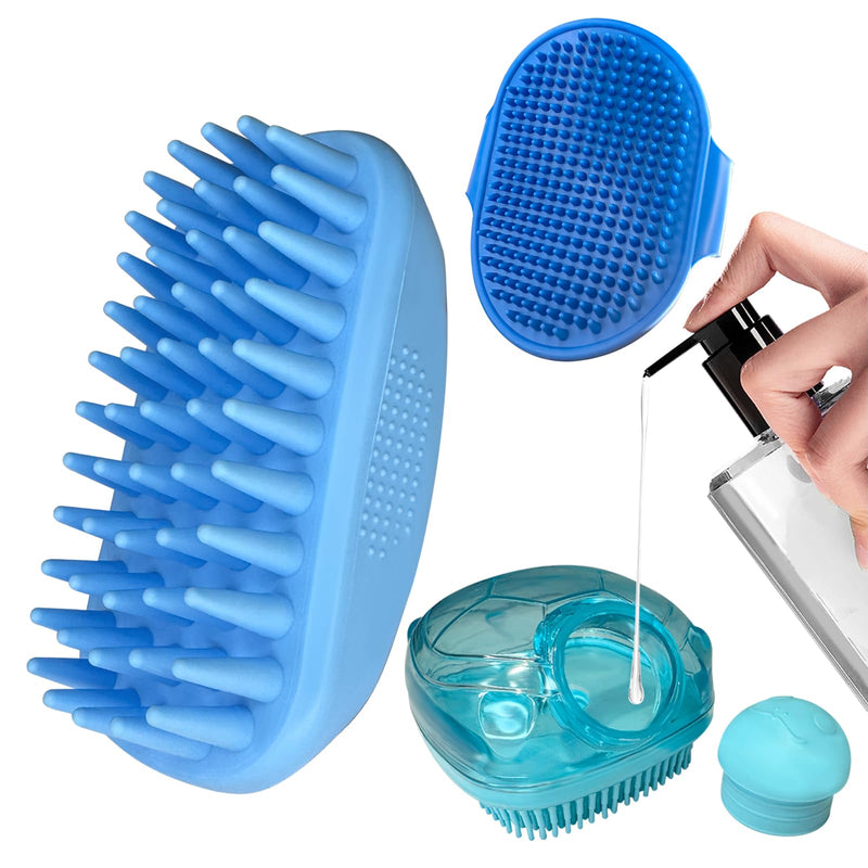 3PCS Dog Bath Brush, Dog Shampoo Brush, Dog Scrubber for Bath,Dog Bath Products are Suitable for Short, Long haired Dogs, Cats, Large Dogs, and Small Dogs Pet shower set-c - PawsPlanet Australia