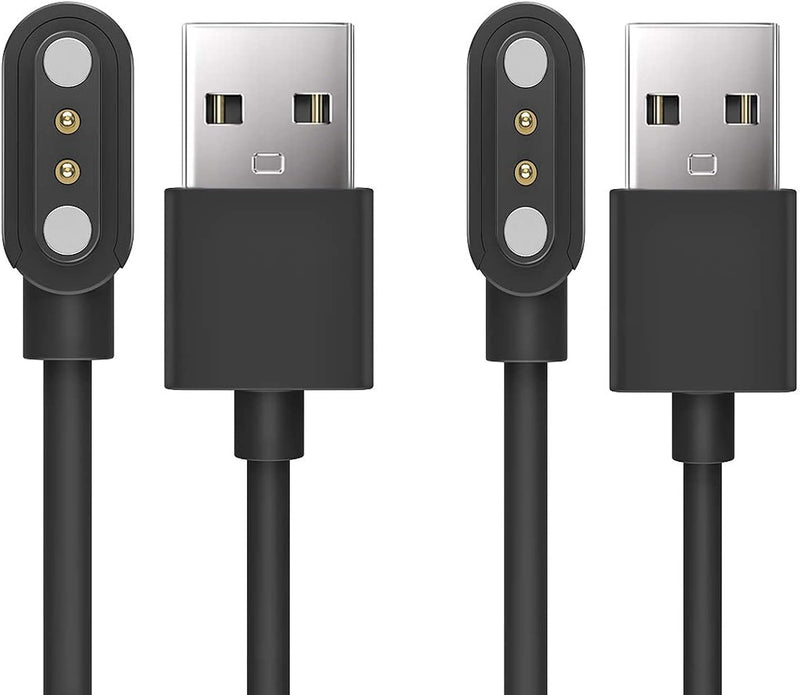 E ECSEM 2Pcs Replacement Charger Intended for NQQHNN Dog Bark Collar, Wireless Charger Magnetic USB Charging Cable Cord for NQQHNN Bark Collar Accessories,Black - PawsPlanet Australia