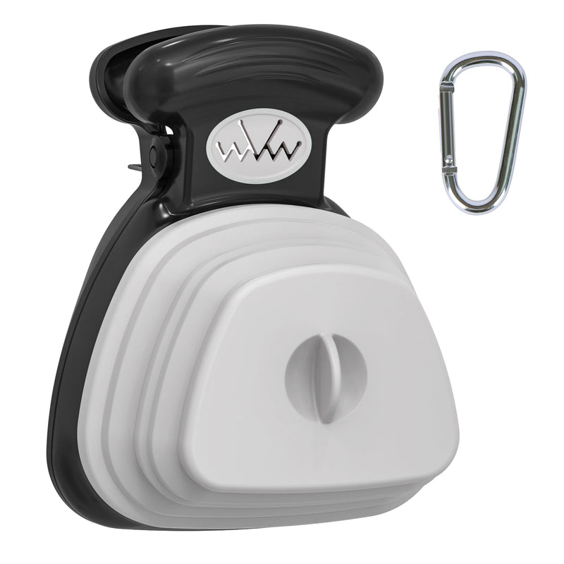 SUPERDESIGN Portable and Versatile Pet Poop Scooper, Ideal for Walking Traveling and Camping with Small and Large with CLeash Clip and Garbage Bag Bin Dogs Poop Scooper Small Black - PawsPlanet Australia