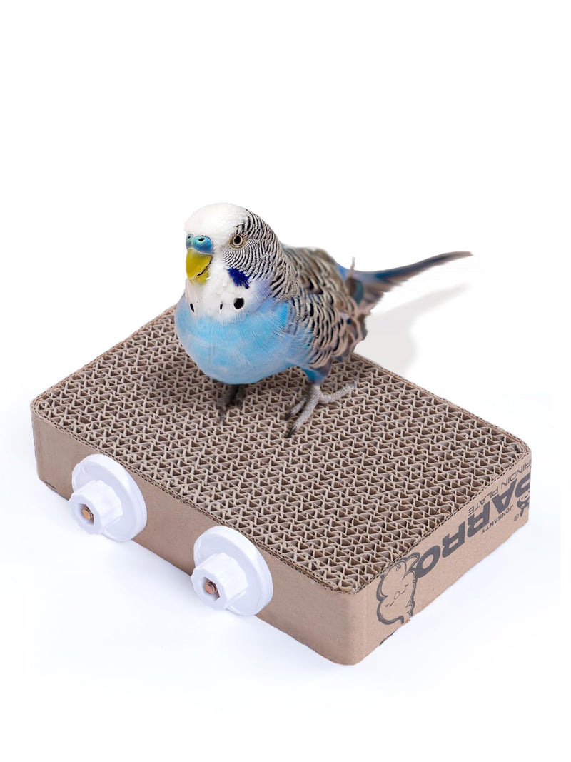 7.3 Inch Paper Bird Toys, Bird Platform, Parrot Toy, Help Birds Clean Beak, Release Stress, Reduce Boredom - Suitable for Budgie, Cockatiel, Lovebird, and Other Small to Medium-Sized Pet Birds M - PawsPlanet Australia