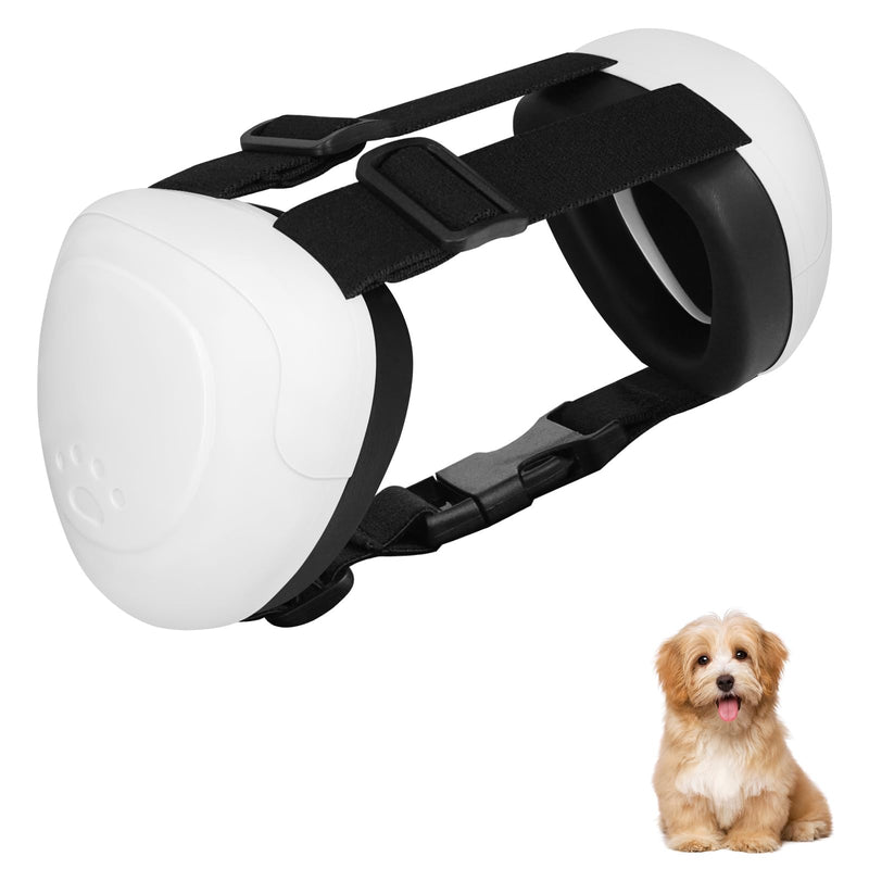 Dog Ear Muffs Noise Protection,29dB NRR Dog Noise Cancelling Ear Muffs,Dog Ear Muffs for Hearing Protection with Fast Snap Lock (White,S) Small White - PawsPlanet Australia