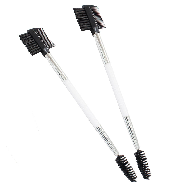 2PCS Dog Tear Stain Remover Comb, Double-Head Dog Eye Brush Cleaning Grooming Tool for Small Dogs and Cats,White White - PawsPlanet Australia