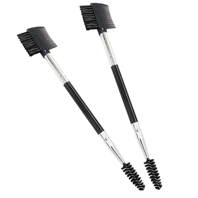 2PCS Dog Tear Stain Remover Comb, Double-Head Dog Eye Brush Cleaning Grooming Tool for Small Dogs and Cats,Black Black