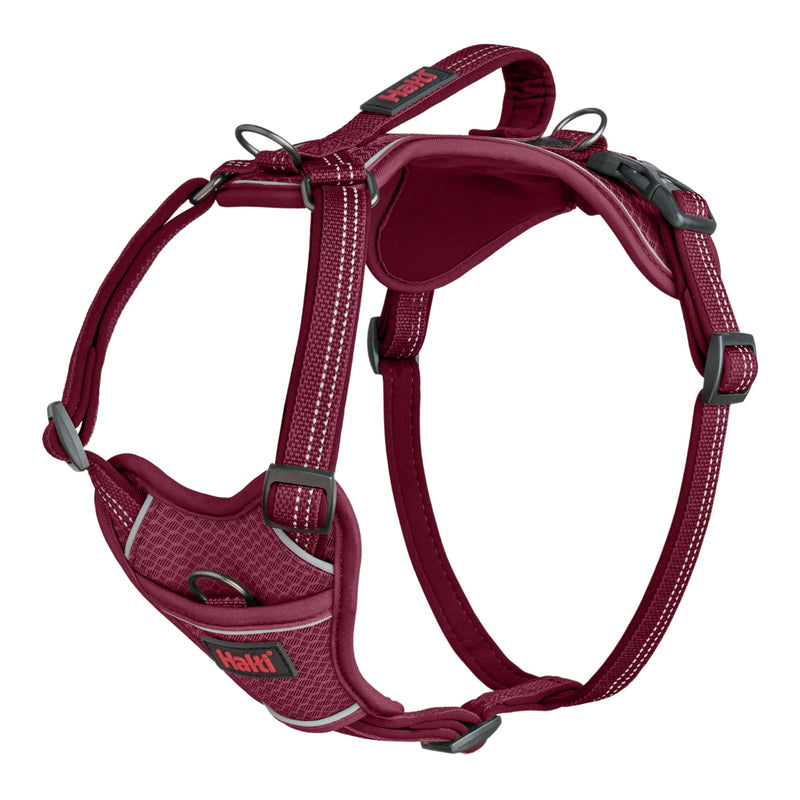 HALTI Anatomy Dog Harness with Handle - Provides Your Dog Freedom of Movement for Comfortable Walking. 3 Leash Attachment Points, Neoprene Padded, Adjustable, and Reflective (Size Medium, Magenta) M - PawsPlanet Australia