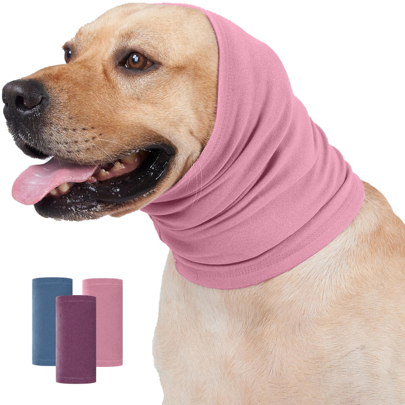 Nanaki Dog Calming Hoodie Ear Wraps for Dogs, Ear Protection Dog Fireworks Ear Head Muffs Dog Warp Anxiety Relief, Dog Hematoma Ear Wrap, Dog Head Cover The Grooming and Force Drying Dog Ear Protector Medium DustyPink - PawsPlanet Australia