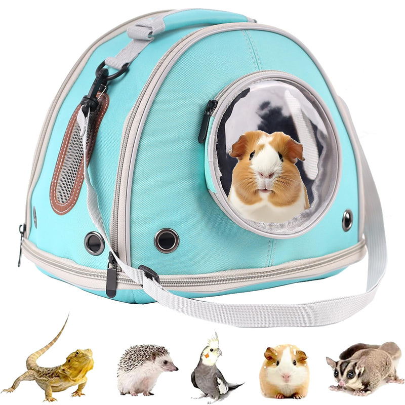 Guinea Pig Carrier Travel Cage, Portable Reptile Carrier Bag for Two (2) Guinea Pig, Bearded Dragon Lizard Carrier Cage for Small Animals Hamster Hedgehog Bird Bunny Kitten (Green, Typical Oxford) Green - PawsPlanet Australia