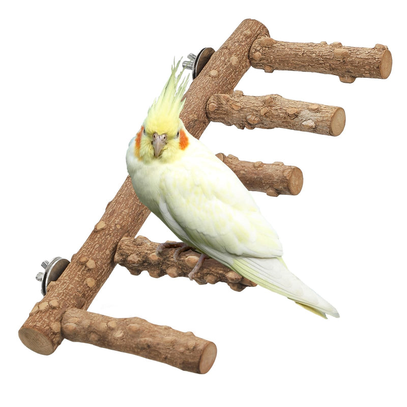 IBWell Bird Ladder for Cage Bird Stands for Parrots Parakeet Perches Cockatiel Perch Natural Bird Perches Budgie Perch 1 - PawsPlanet Australia