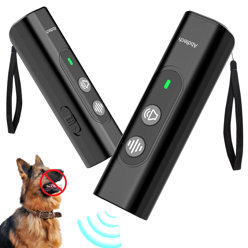 Anti Barking Device for Dogs - Dog Bark Deterrent Devices for Stopping Bad Dog Behavior - Ultrasonic Dog Bark Deterrent, Refuse to Shout and Slap - Best Anti Barking Device Rechargeable Black - PawsPlanet Australia