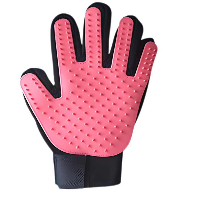 Pet Grooming Gloves for Dogs & Cats, Hair Remover Mittens, Long & Short Hair 2 x Gloves (Pink) Pink - PawsPlanet Australia