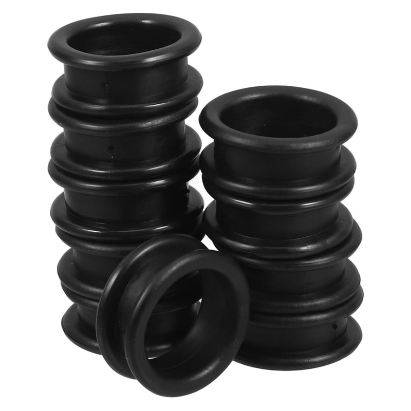10pcs Silicone Scissor Finger Rings, Non-Slip Finger Protectors for Hair Cutting, Grooming, Barber, and Pet Shears, Black - PawsPlanet Australia
