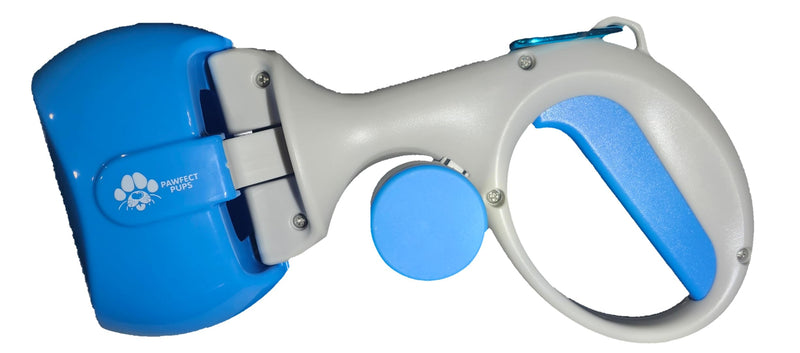 Pooper Scooper - Portable and Handheld Design - Bag Dispenser - Small and Medium Sized Dogs Blue - PawsPlanet Australia
