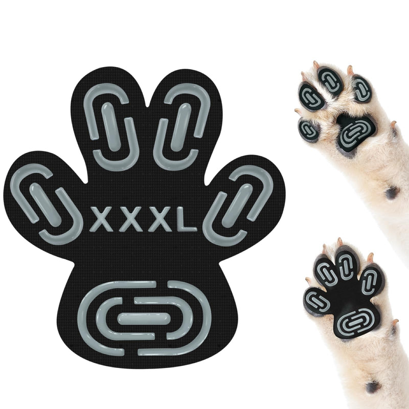 Anti-Slip Dog Paw Protector Pads for Senior Dogs, Dog Paw Adhesive Pads on Hardwood Floor,Senior Dog Essentials with Strong Traction,Dog Grippers,12 Sets 48 pc XXXL Black - PawsPlanet Australia