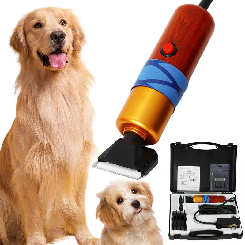 Dog Shears,Plug-in Electric Pet Shaving and Grooming Kit,200W 10ft Sheep Shears Includes 2 Blades, Low Noise & Vibration Design for Dogs Cat Goat,Perfect Dog Clippers for Families with Pets - PawsPlanet Australia