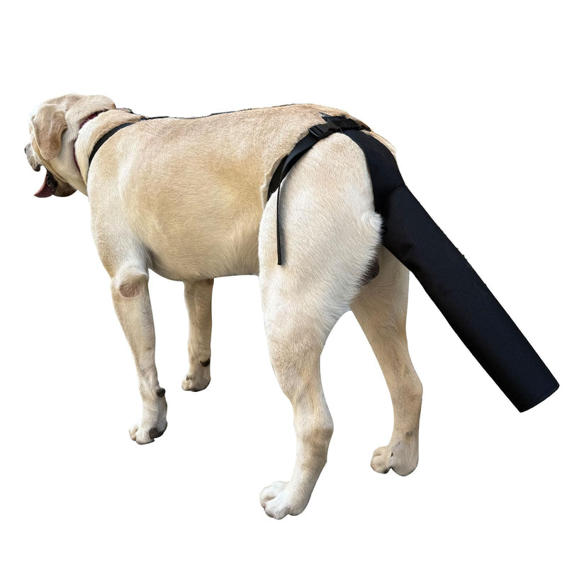 Dog Tail Protector, Dog Tail Guard Dog Tail Cover for Wounds Black Dog Harness with Tail Guard Dog Tail Protector Sleeve (Size L) - PawsPlanet Australia