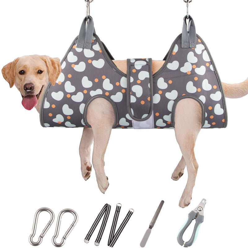 Dog Grooming Hammock for Medium/Large Dogs with Nail Clippers/Nail Trimmers, Dog Grooming Harness for Nail Trimming, Pet Grooming Sling Helper L for Large Dogs 65LB - PawsPlanet Australia