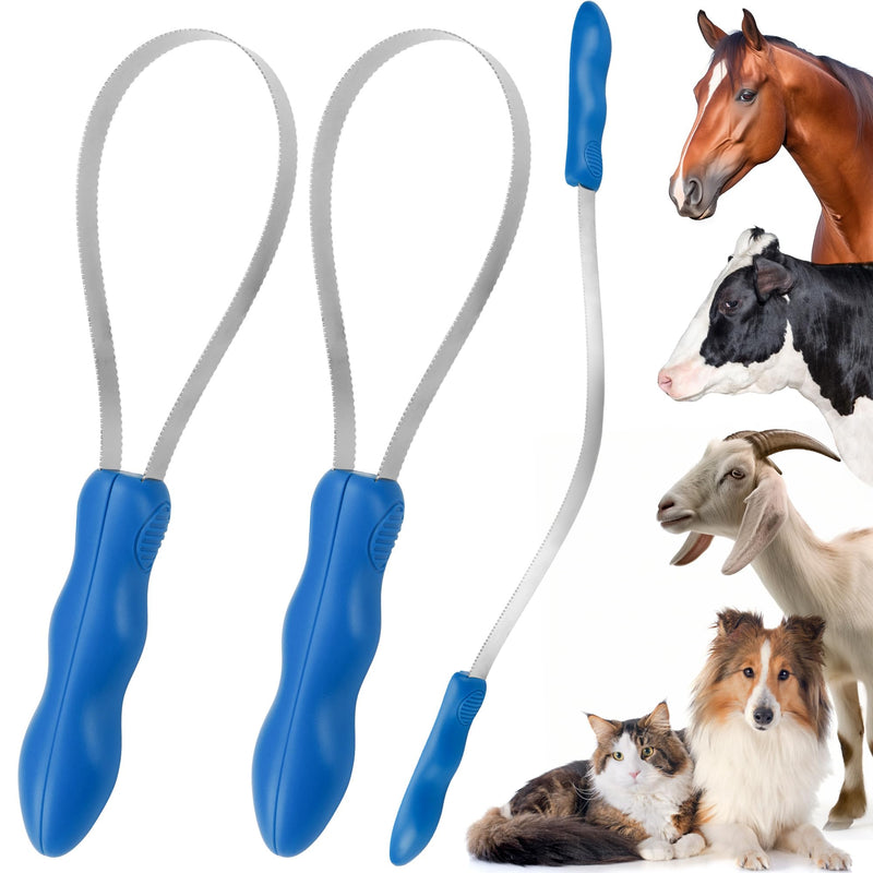 Dual-Sided Shedding Blade Dogs Hair Brush - Stainless Steel Grooming Blade for Horse Shedding Tool - Pets Grooming Tool for Dogs with Short and Long Hair - PawsPlanet Australia