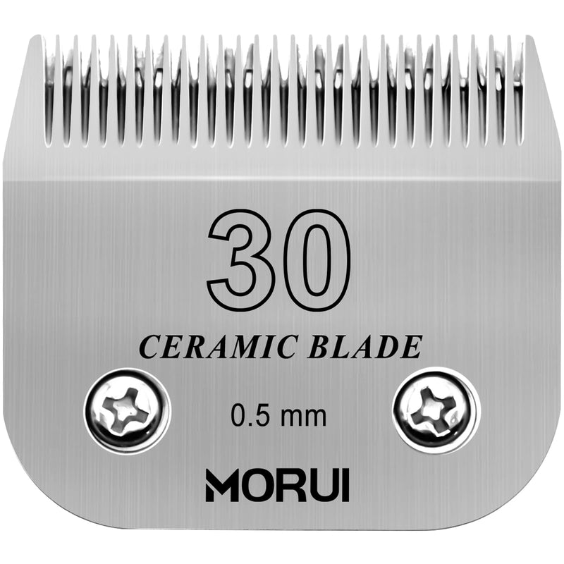 Pet Dog Grooming Clipper Replacement Blade?Detachable Ceramic Blade?Compatible with Most Andis,Oster A5 Wahl KM Series Clippers Size 30 Cut Length 1/50"(0.5mm) 30#
