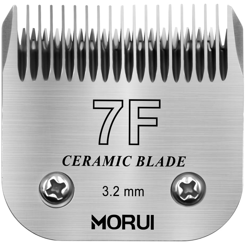 Pet Dog Grooming Clipper Replacement Blade，Detachable Ceramic Blade，Compatible with Most Andis,Oster A5 Wahl KM Series Clippers Size 7F Cut Length 1/8"(3.2mm)