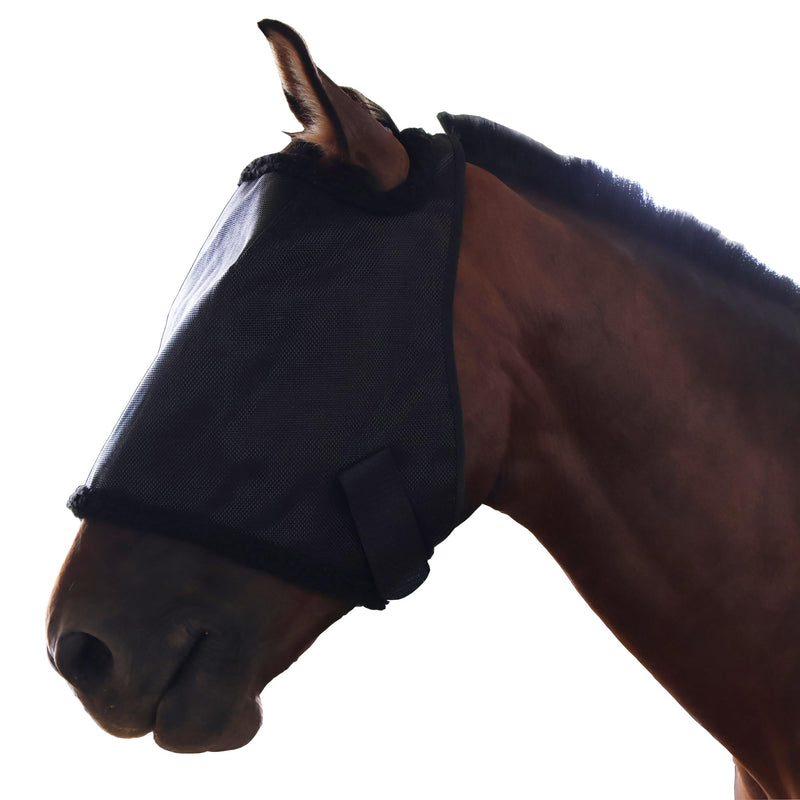 Horse Fly Mask, with UV Protection Horse Fly Mask, Full Face Fine Mesh Coverage Provide Better Vision and Airflow for Horse Large Black - PawsPlanet Australia