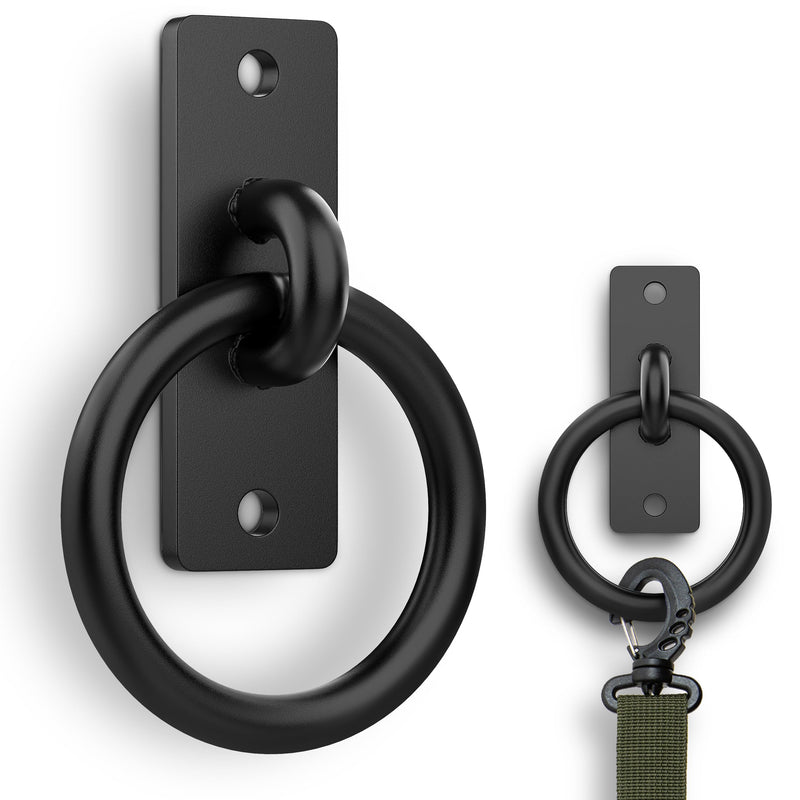 Horse Tie Ring - 2-3/8" inches Heavy-Duty Solid Steel Cross Tie Ring for Horses, Multi-Purpose Tie Down Horse Barn Supplies, Made in USA. - PawsPlanet Australia