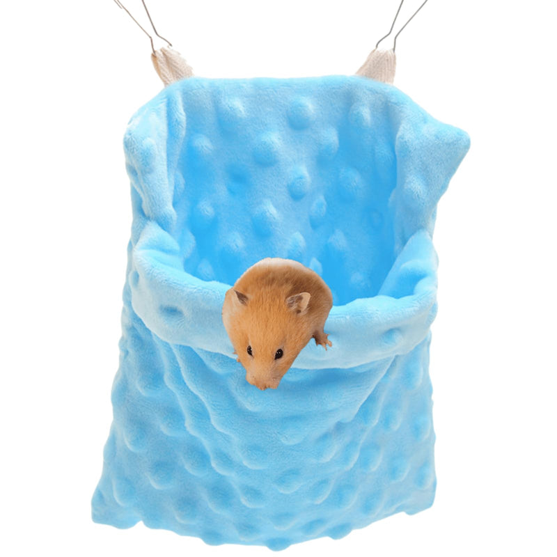 Sugar Glider Bonding Pouch Carrier Bag Sling Sleep Bag with Adjustable Strap for Travel Gliders Ferret Rat Hedgehog Hamster Small Pets (Blue) Blue - PawsPlanet Australia